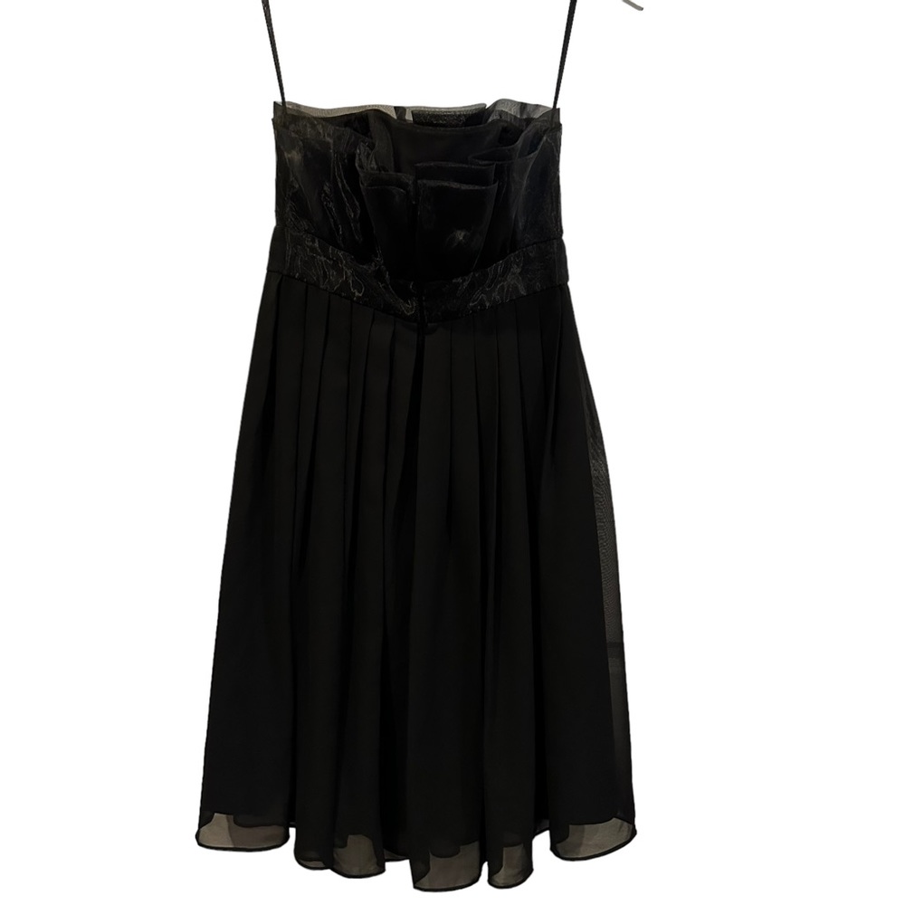 WHITE HOUSE BLACK MARKET Dress Women's 00 Black Strapless A-line Cocktail formal